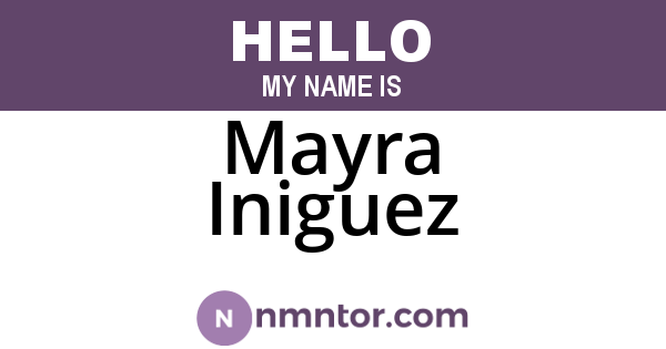 Mayra Iniguez
