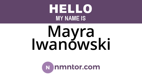 Mayra Iwanowski