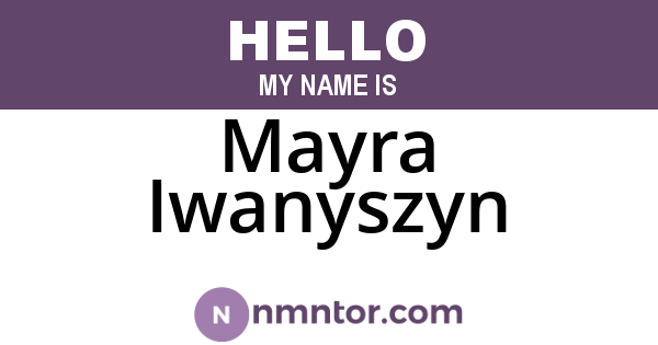 Mayra Iwanyszyn