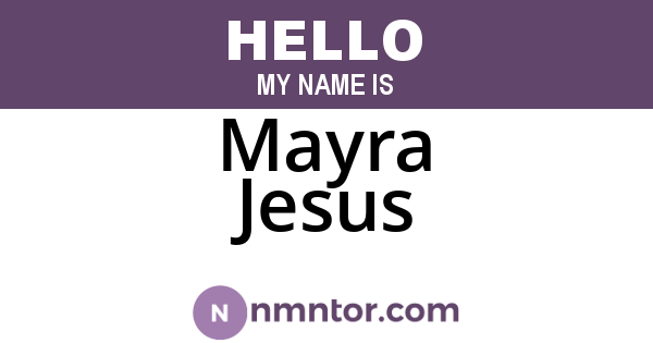 Mayra Jesus