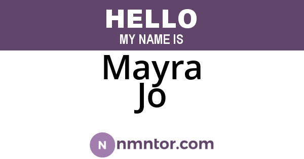 Mayra Jo