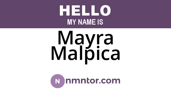 Mayra Malpica