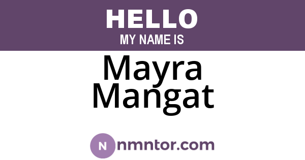 Mayra Mangat