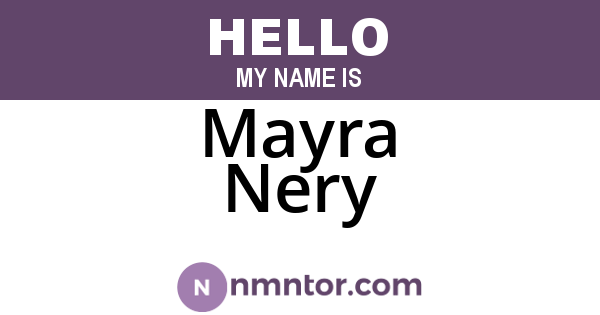 Mayra Nery