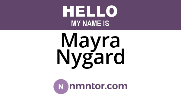 Mayra Nygard