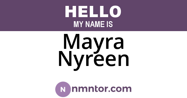 Mayra Nyreen