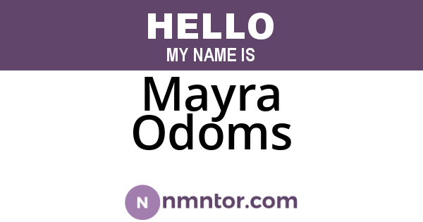 Mayra Odoms