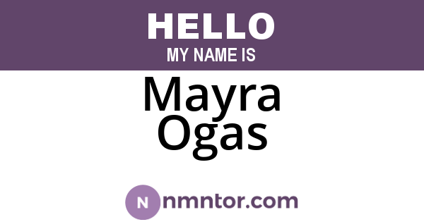 Mayra Ogas