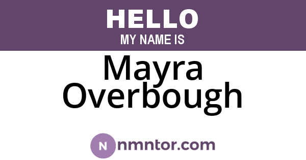 Mayra Overbough