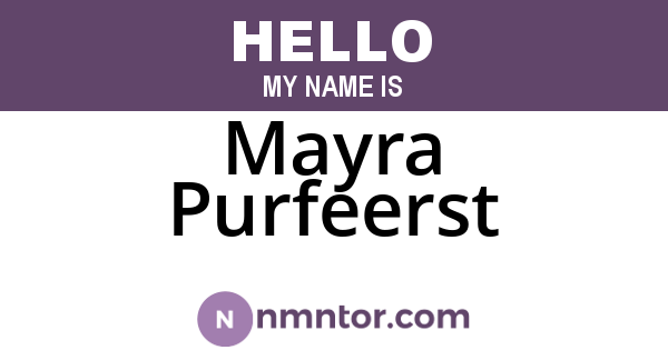 Mayra Purfeerst