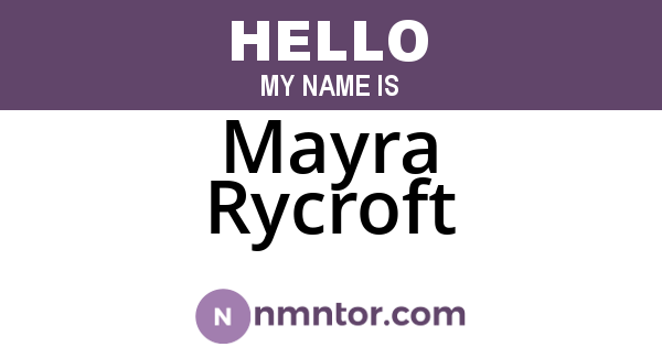 Mayra Rycroft