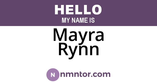 Mayra Rynn