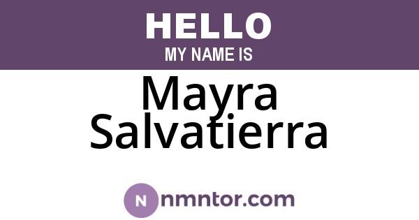 Mayra Salvatierra