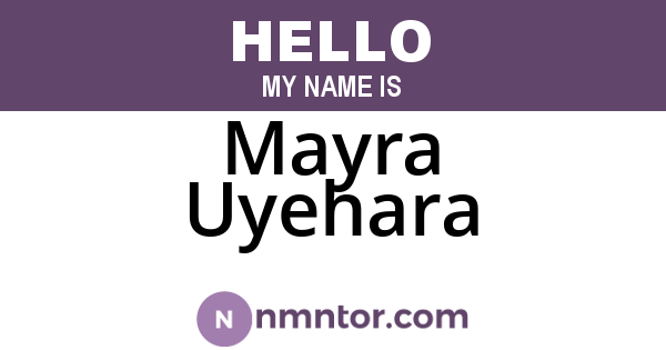 Mayra Uyehara