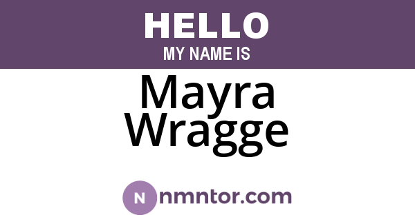 Mayra Wragge