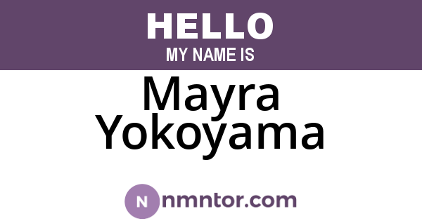 Mayra Yokoyama
