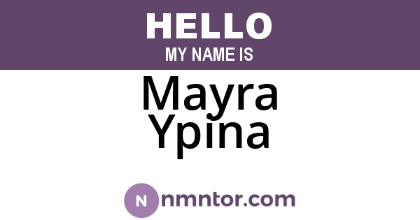 Mayra Ypina