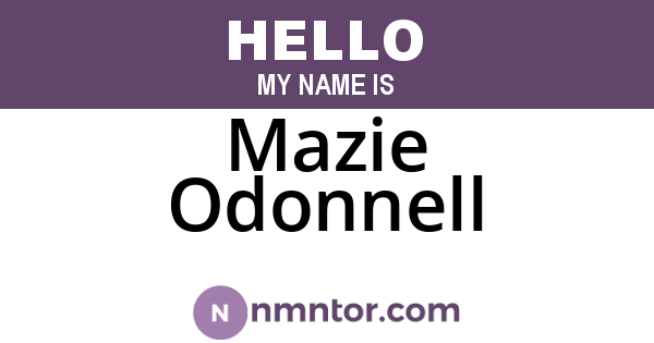 Mazie Odonnell
