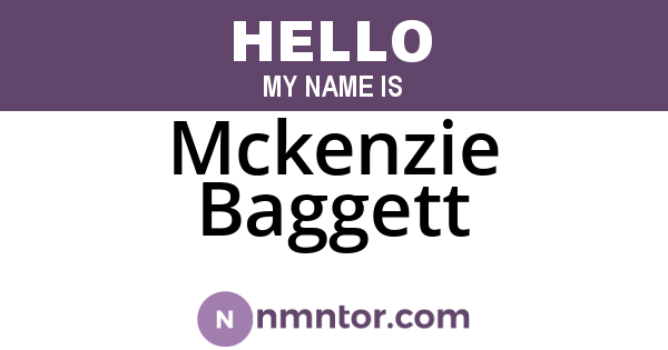 Mckenzie Baggett