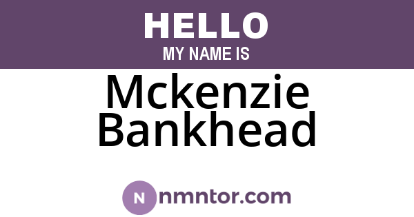 Mckenzie Bankhead