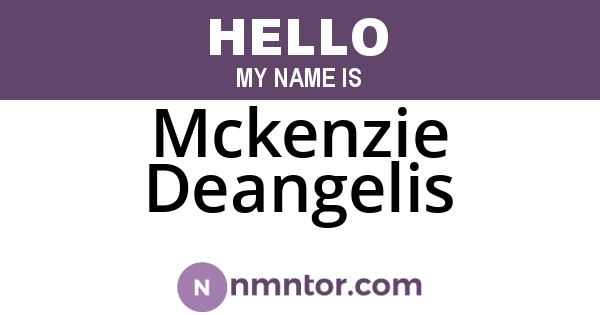 Mckenzie Deangelis