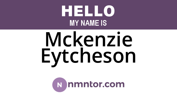 Mckenzie Eytcheson