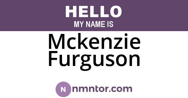 Mckenzie Furguson