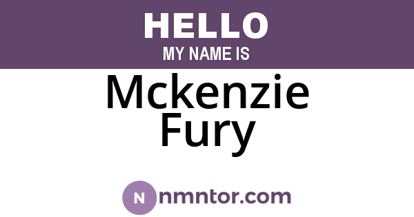 Mckenzie Fury