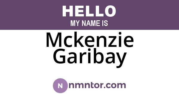 Mckenzie Garibay