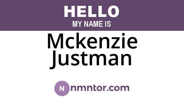 Mckenzie Justman