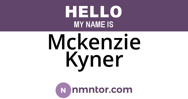 Mckenzie Kyner