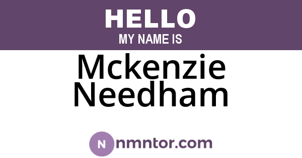 Mckenzie Needham