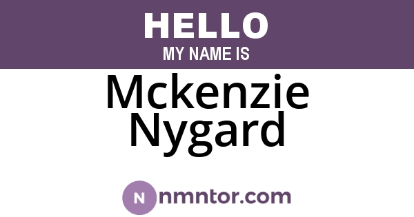 Mckenzie Nygard