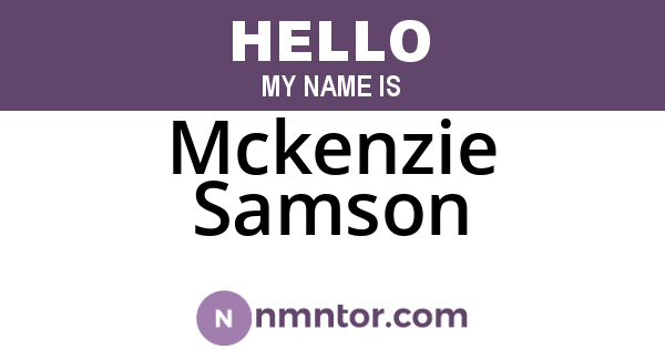 Mckenzie Samson