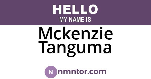 Mckenzie Tanguma