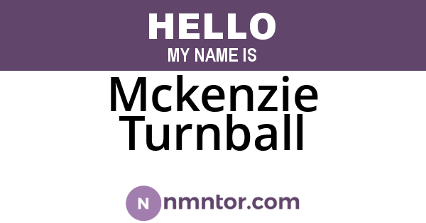 Mckenzie Turnball