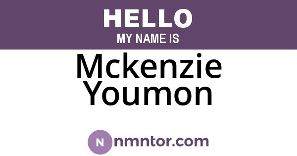 Mckenzie Youmon