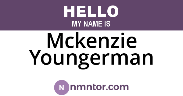 Mckenzie Youngerman