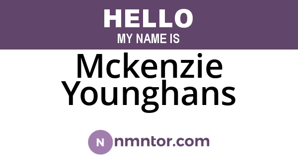 Mckenzie Younghans