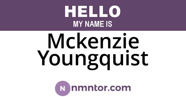 Mckenzie Youngquist