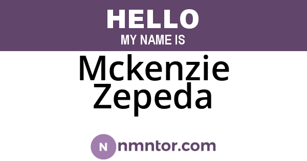Mckenzie Zepeda