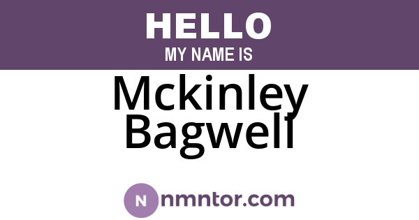 Mckinley Bagwell