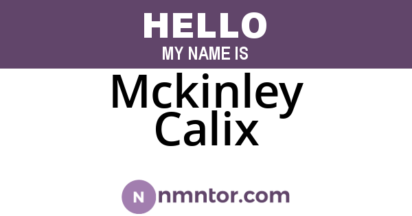 Mckinley Calix