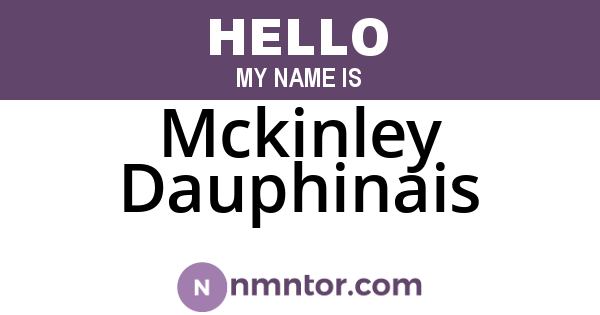 Mckinley Dauphinais