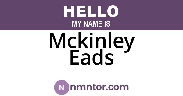 Mckinley Eads