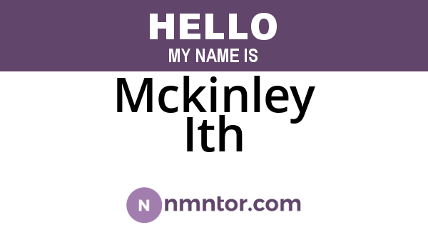 Mckinley Ith
