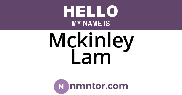 Mckinley Lam