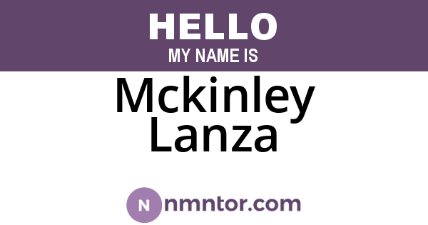 Mckinley Lanza