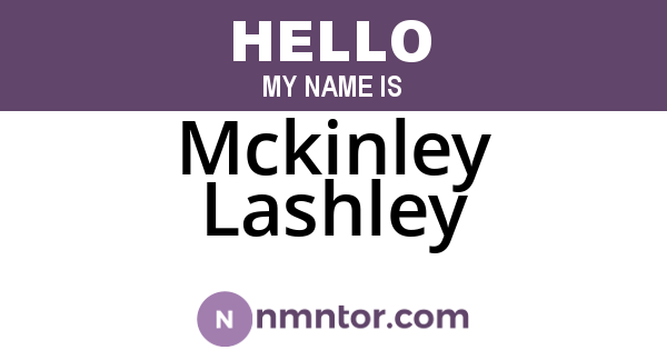 Mckinley Lashley
