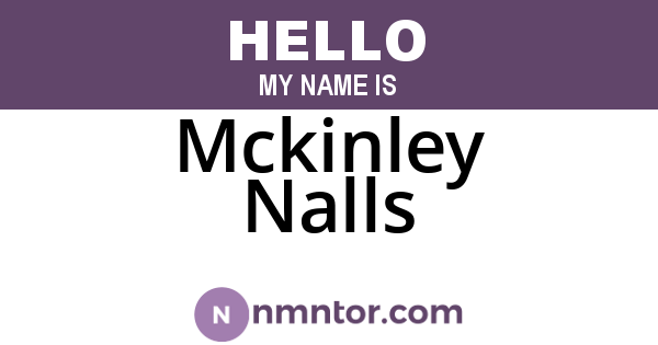 Mckinley Nalls